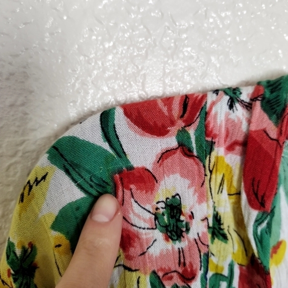 compania fantastica floral boho open duster sz L - Picture 6 of 7